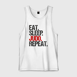 Мужская майка Eat sleep judo repeat