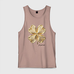 Мужская майка Золотой лист клевера for good luck