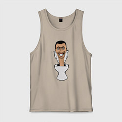 Мужская майка Skibidi Toilet mad