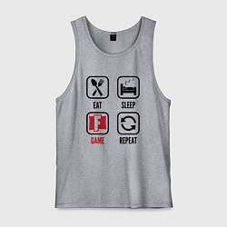 Мужская майка Eat - sleep - Fortnite - repeat