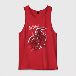 Мужская майка Старая школа - мотоцикл