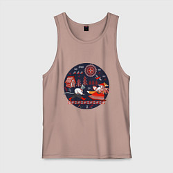 Мужская майка Кот и лиса из сказки