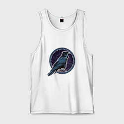 Мужская майка Ворон черный