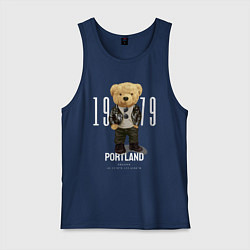Мужская майка Плюшевый медведь portland