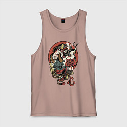 Мужская майка Демон - маска