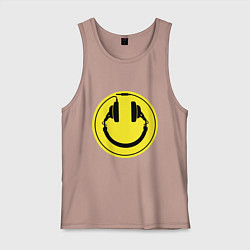 Мужская майка Смайл диджея