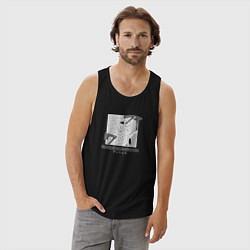 Майка мужская хлопок Магия и мускулы Мэш, цвет: черный — фото 2