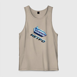 Мужская майка Метро: работник метрополитена