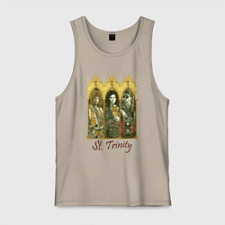 Майка мужская хлопок St trinity, цвет: миндальный