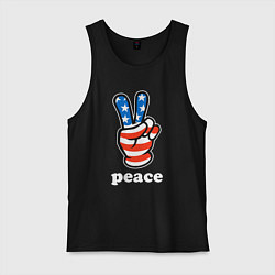 Мужская майка USA peace