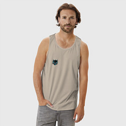 Майка мужская хлопок Impunity, цвет: миндальный — фото 2