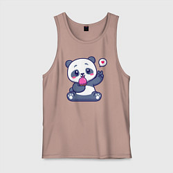 Мужская майка Ice cream panda