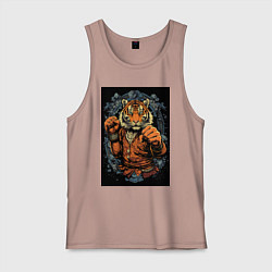 Мужская майка Тигр тайский боксер