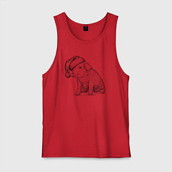 Мужская майка Новогодний поросенок