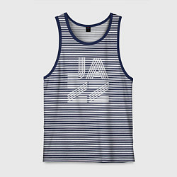 Майка мужская хлопок Jazz vibe, цвет: синяя тельняшка