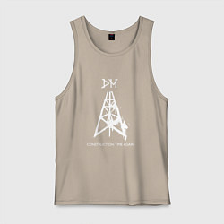 Майка мужская хлопок Depeche Mode - cta album, цвет: миндальный