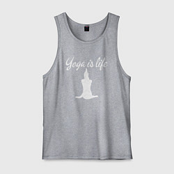 Мужская майка Yoga is life
