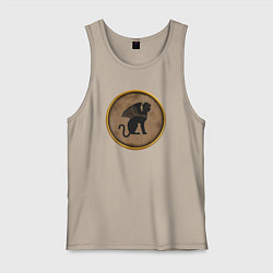 Майка мужская хлопок Мятежники-эллины Rome: Total War, цвет: миндальный