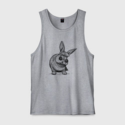 Мужская майка Зайчик в шапке и очках