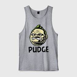 Майка мужская хлопок Pudge Face, цвет: меланж