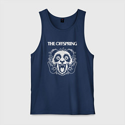 Майка мужская хлопок The Offspring rock panda, цвет: тёмно-синий