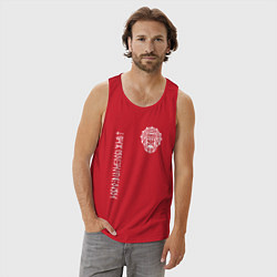 Майка мужская хлопок Сварог - добро всегда побеждает, цвет: красный — фото 2