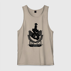 Майка мужская хлопок Вайолет Эвергарден, цвет: миндальный