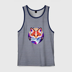 Мужская майка Яркий портрет лисы