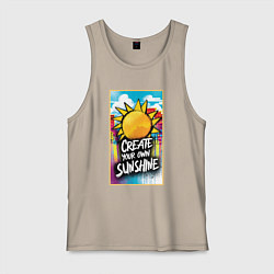 Мужская майка Create your own sunshine