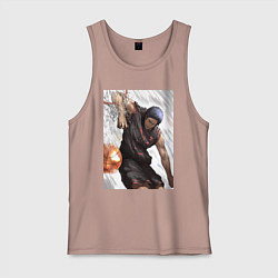 Майка мужская хлопок Баскетбол Куроко Дайки Аоминэ, цвет: пыльно-розовый