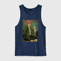 Майка мужская хлопок Рам Рем, цвет: тёмно-синий