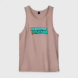 Майка мужская хлопок Abiotic Factor, цвет: пыльно-розовый
