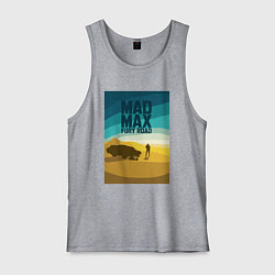 Майка мужская хлопок Макс - дорога ярости, цвет: меланж