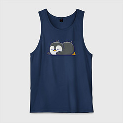 Мужская майка Пингвин отдыхает