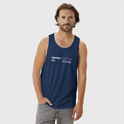 Майка мужская хлопок Жизнь 41, цвет: тёмно-синий — фото 2