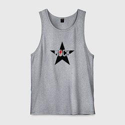 Мужская майка Rock star in black red