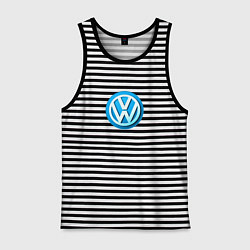 Мужская майка Volkswagen logo blue