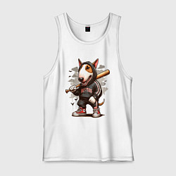 Мужская майка Bully with a baseball bat - ai art fantasy