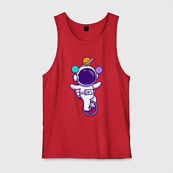 Мужская майка Космонавт жонглёр