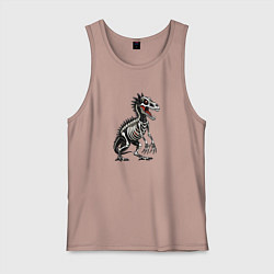 Мужская майка Скелет доисторического динозавра