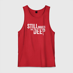 Майка мужская хлопок Still wakes the deep logo, цвет: красный
