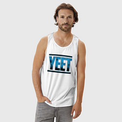Майка мужская хлопок Jey Uso yeet wwe, цвет: белый — фото 2