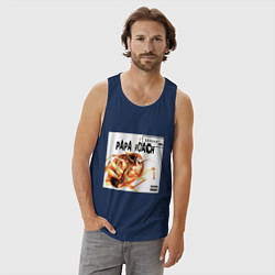 Майка мужская хлопок Papa Roach - infest, цвет: тёмно-синий — фото 2