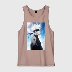 Мужская майка Магическая битва Сатору Годзё в повязке