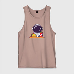 Мужская майка Космический фастфуд