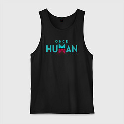 Мужская майка Once human logo