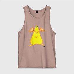 Майка мужская хлопок Что-то с крылышками, цвет: пыльно-розовый