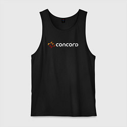 Майка мужская хлопок Concord logo game, цвет: черный