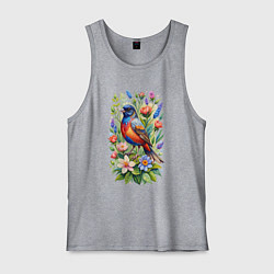 Мужская майка Расписной овсянковый кардинал