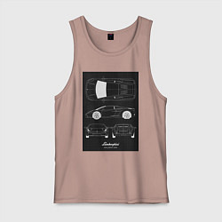 Мужская майка Lamborghini гоночный